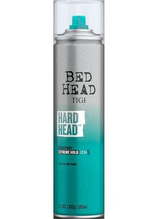 Лак для волосся сильної фіксації tigi bh style hard head hairspray extreme hold, 385мл1 фото