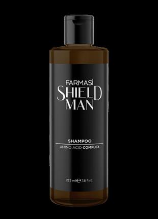Чоловічий шампунь shield man amino acid, 225 мл farmasi