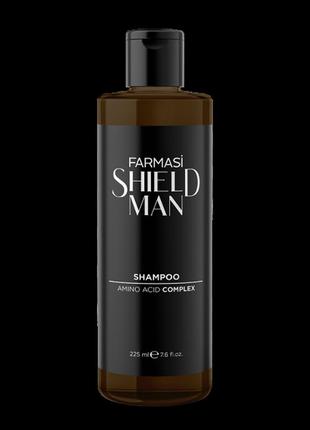 Мужской шампунь shield man amino acid, 225 мл farmasi