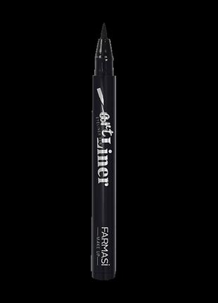 Підводка-фломастер artliner чорна make up farmasi1 фото