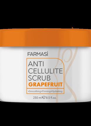 Антицеллюлитный скраб для тела grapefruit, 250 мл farmasi