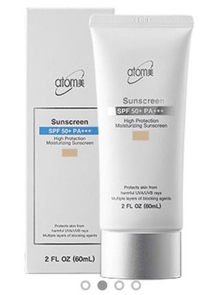 Atomy high protection nourishing sunscreen. сонцезахисний крем атоми spf 50+ / pa+++. 60 мл2 фото