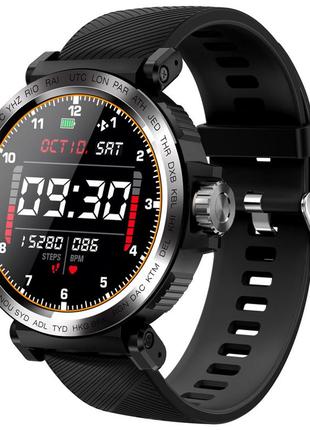 Чоловічий сенсорний розумний смарт наручний годинник smart watch rs-17b фітнес браслет трекер