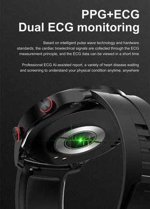Чоловічий сенсорний розумний смарт годинник smart watch sit95-3f з тонометром, пульсометром. фітнес браслет трекер3 фото