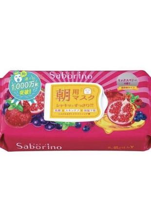 Утренняя экспресс-маска saborino ripe fruit high  moisture type morning mask