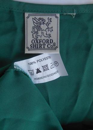 Блуза зеленая oxford shirt co.оригинал!сделано для англии.4 фото