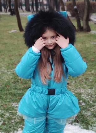 Дитячий зимовий комбінезон баска 134-140 . виробництво україна8 фото