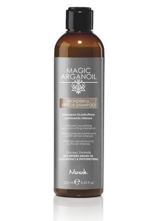 Реконструирующий шампунь nook magic arganoil wonderful rescue shampoo 250 мл1 фото