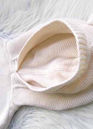 Теплая тепла кофта свитер светр джемпер худи пончо с капюшоном и ушками gap3 фото