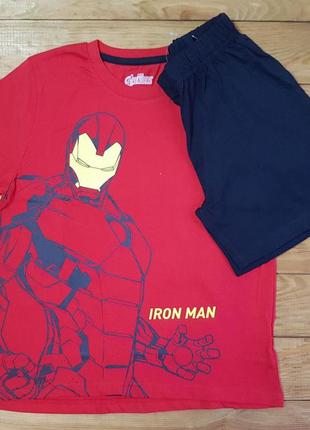 Пижама летняя для мальчика "iron men", рост 122 / 128