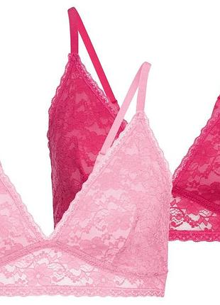 Комплект бюстгальтеров esmara из 2 штук, размер s/m, цвет малиновый, розовый