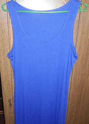 Синє віскозне плаття -максі atm2 фото