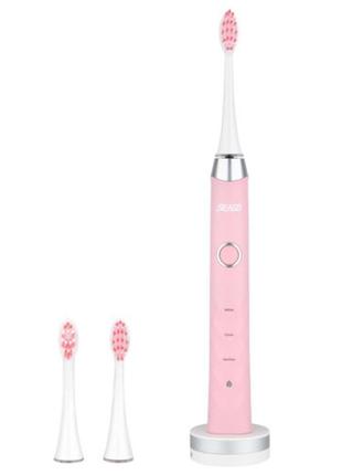 Электрическая зубная щетка взрослая звуковая seago sg987 розовая