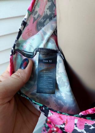 Пеньюар комбинезон ночнушка шорты атласная доманяя одежда  в цветочный принт9 фото
