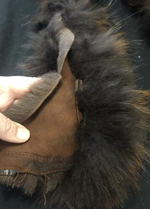 Опушка натуральный мех енот