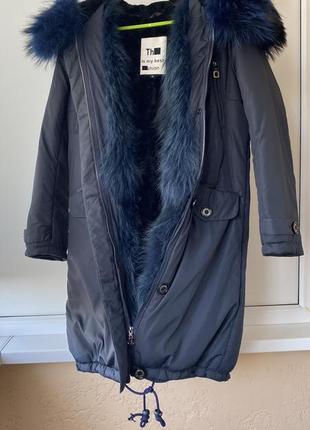 Зимняя куртка, меховая парка5 фото