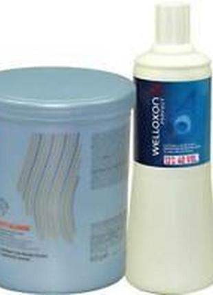 Пудра для освітлення wella blondor 800 г + welloxon 1000ml (6,9,12 % на вибір)
