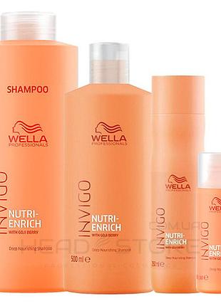 Шампунь питательный wella invigo nutri-enrich deep nourishing с ягодами годжи