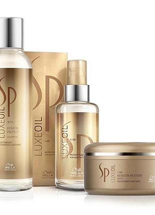Набір олія, шампунь, маска wella sp luxe oil