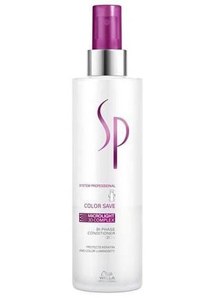 Несмываемый бальзам-кондиционер для окрашенных волос wella sp color save 185 мл