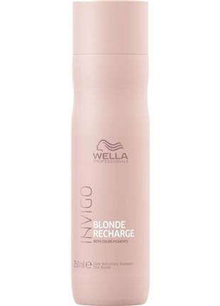Шампунь - бальзам нейтрализатор желтизны blonde recharge cool blonde wella professional