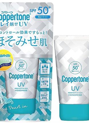 Солнцезащитный крем-гель  coppertone hosomise spf 50 pa++++ taisho, 40 g2 фото