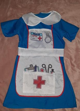 Платье доктор, медсестра 5-6лет.
