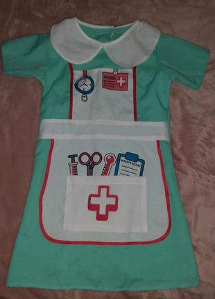 Платье доктор, медсестра 5-7 лет.1 фото