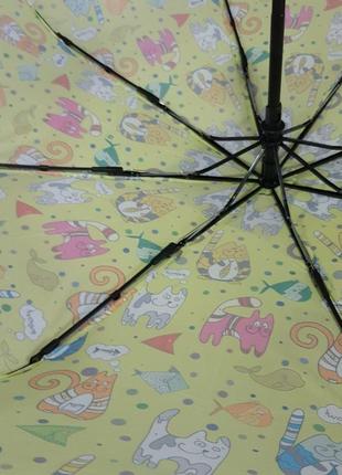 Складана парасолька автомат з кішками5 фото