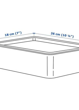 Ikea kuggis (202.802.07) коробка з кришкою, біла4 фото