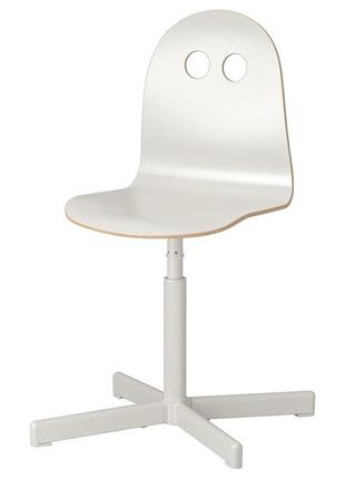 Ikea valfred / sibben ( 393.377.32) детский стул, белый1 фото