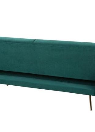 Велюровый диван-кровать зеленый eina8 фото