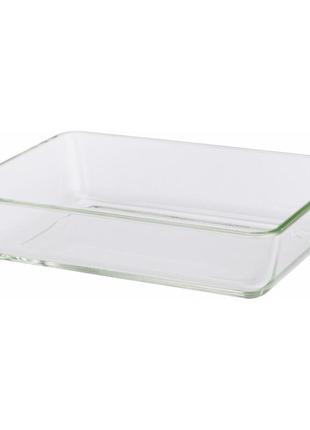 Ikea mixtur (600.587.62) термостойкая посуда, бесцветное стекло1 фото