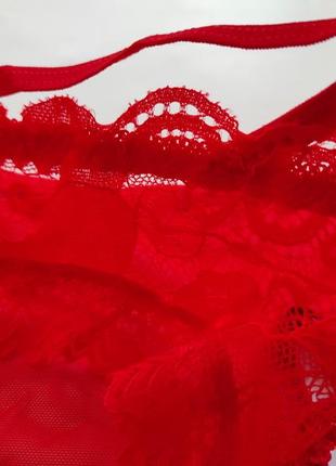 Красные сексуальные трусики трусы унисекс эротическое белье сеточка кружево кружевные6 фото