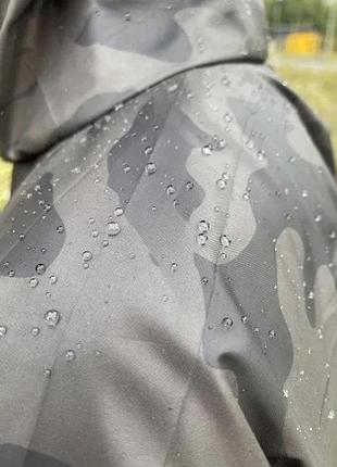Дождевик для военных, пончо от дождя ( плащ палатка ) - мультикам серый3 фото