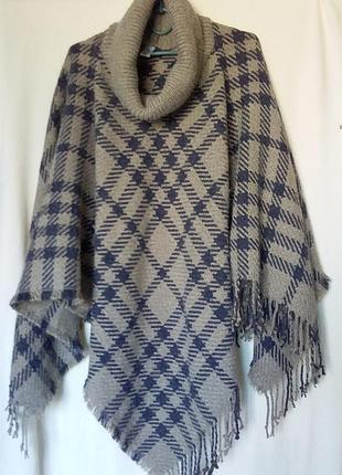 Пончо светр гольф накидка кейп від tu one size