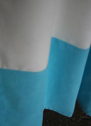 Готові штори на петлях (сіро-бірюзові), у дитячу на кухню, 3-колірна, яскрава