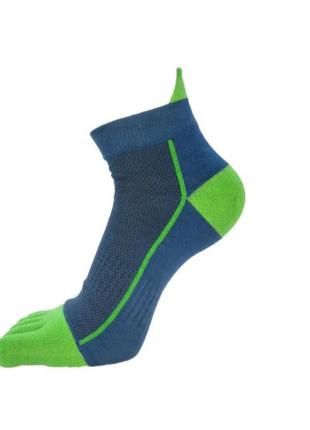 Шкарпетки з пальцями veridical 40-44 синьо-салатовий