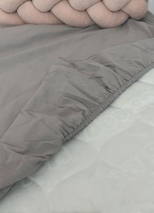 Комплект постельного белья подросток варенка с рюшем серый baby chic7 фото