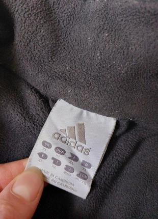 Кофта реглан adidas на флисе мужская черная6 фото