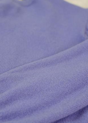 Country collection woolmark шерстяной лиловый, сиреневый, нежный свитер с круглым вырезом, кофта6 фото