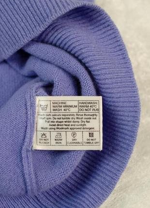 Country collection woolmark шерстяной лиловый, сиреневый, нежный свитер с круглым вырезом, кофта10 фото