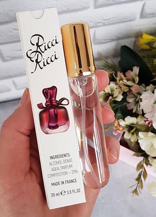 Женский мини парфюм nina ricci ricci ricci, 20 мл
