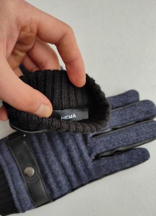 Стильні чоловічі рукавиці hema перчатки рукавички класичні4 фото