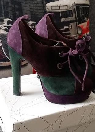 Элегантные,замшевые батильоны 37р