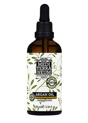 Арганова олія для тіла на 100% натуральна mediterraneum nostrum argan oil 100 ml