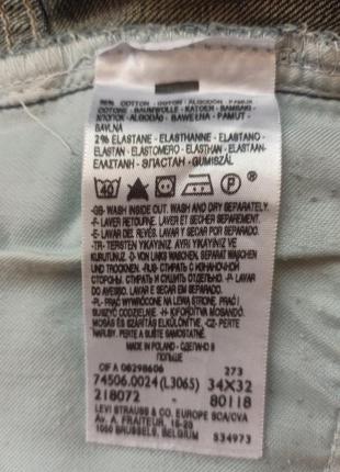 Джинси levi's  оригінал  сток  w34 l329 фото