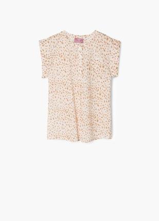 Легка бавовняна блуза mango для дівчаток від 7 до 11 років