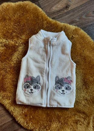 Плюшева жилеточка від smile на 1-1.5 р