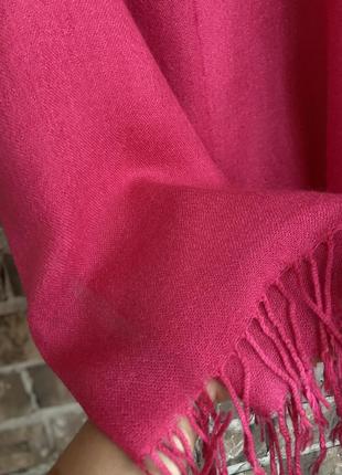 Кашеміровий великий шарф, рожевого , перламутрового кольору 🔥4 фото